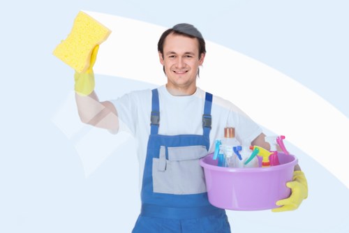 Safe and compliant payment area for carpet cleaning customers